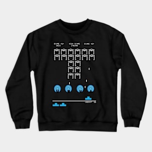 Tron Meets Space Invaders Crewneck Sweatshirt